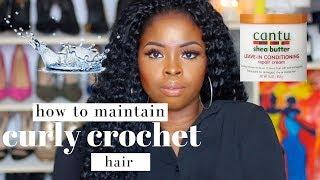 HOW TO  MAINTAIN CURLY CROCHET SYNTHETIC HAIR EASILY