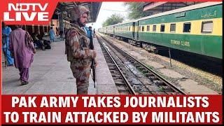 Baloch Train Hijack I Jaffar | Pak Army Takes Journalists To Train That Was Attacked By Militants I