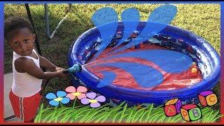 LEARN THE ALPHABETS with TJ's Pool Time Fun and ABC SONG