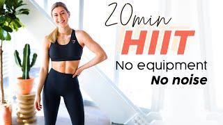 20 MIN HOME HIIT WORKOUT // No equipment, no noise, no impact