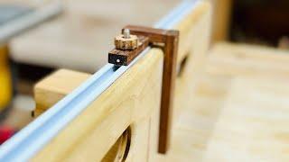 Making a table saw sled jig for regular spacing / Woodworking DIY