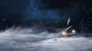 Snowstorm Cabin in Forest w/ Rumbling Thunder Sounds for Sleeping, Relaxing: Blizzard Storm Ambience