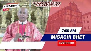 7 AM - Konkani Mass | Sonvar - Sadea Kallchem 25vem Satollem | Basilica of Bom Jesus| 28 Sept 2024