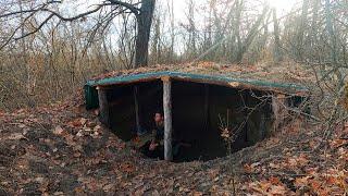 Building a large dugout during a snow storm, First snow, Roast chicken in a new house