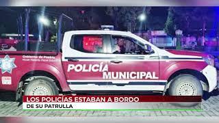 #Canal13Puebla  ¡A sangre fría, fueron asesinados dos policías municipales del municipio de Xoxtla.