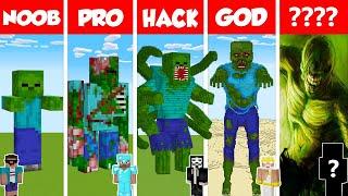 Minecraft REAL LIFE ZOMBIE HOUSE BUILD CHALLENGE - NOOB vs PRO vs HACKER vs GOD / Animation