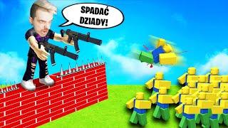 GŁUPIE NOOBY CHCĄ ZNISZCZYĆ MOJĄ CHATĘ w ROBLOX - Defense Island! 