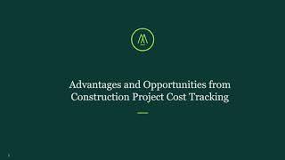 Benefits of Construction Project Cost Tracking