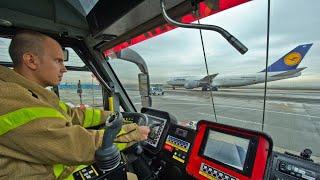 [Feuerwehr Doku] Alarm für die Flughafenfeuerwehr Frankfurt - Einsatz am Fraport