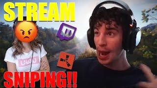 stream sniping EU streamers on rust