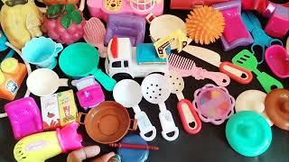 satisfying with unboxing and review miniature kitchen set toys cooking video asmr videos no music