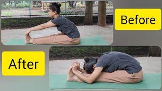 Paschimottanasana|Perfect Posture in 30 days|Seated Forward Bend|@yogdnyaneshwari #yoga #share