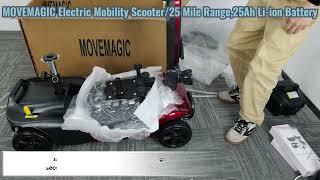 MOVEMAGIC Mobility Scooter Out of the Box Installation Instructional Video