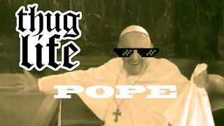 Pope Francis Thug Life - Black People React (Best Version Tablecloth)