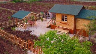 Building a Wooden House - Wooden Summer Camellia Making - Full video