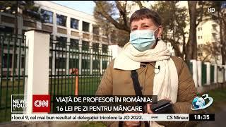 Viaţă de profesor în România: 16 lei pe zi pentru mâncare