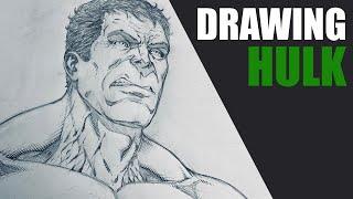 Drawing the Hulk with Traditional Art Supplies