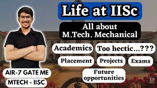 Life at IISc | MTech in Mechanical | Academics | Projects | Exams | Placement | Future Opportunities