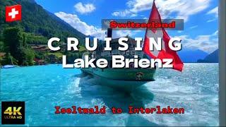 Lake Brienz Boat Cruise | Iseltwald to Interlaken Most Scenic Boat ride in Switzerland | Summer 2024