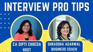 INTERVIEW PRO TIPS - SKILL ENHANCER SERIES -8 #INTERVIEW#SKILLS#CMA#CA#ICAI