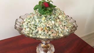 Russian olivier salad recipe by parnianfood. آموزش سالاد الويه روسي