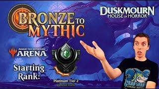  Bronze To Mythic: Episode 16 - Starting Rank: Platinum 2 - MTG Arena: Duskmourn: House Of Horror