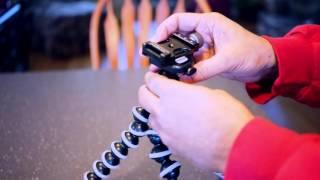 Joby GorillaPod and Andoer Quick Release Clamp Compatible with Arca Swiss