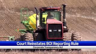 Appeals Court Reinstates Corporate Transparency Act BOI Reporting Rule