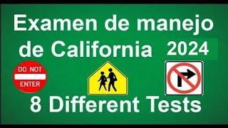 Examen de manejo de California 2024 - EXAMEN DE MANEJO ESCRITO EN ESPAÑOL 2024/DMV