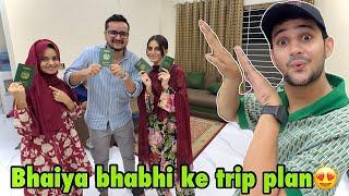 Finally bhaiya bhabhi ko surprise trip gift kardiya