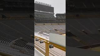 Lambeau Field covered in snow in Green Bay, Wisconsin. (11/21/24) Via: TMX