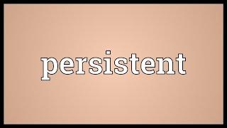 Persistent Meaning