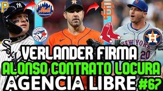 AGENCIA LIBRE MLB VERLANDER FIRMA, PETE ALONSO $200M, RED SOX x AJ MINTER, VERDUGO INTERESADOS