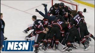 Adam Gaudette Nets Hatty As Northeastern Ends Beanpot Drought