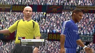 FIFA 08 Chelsea F.C. vs FC Barcelona World Class Difficulty Gameplay