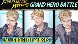 Fire Emblem Heroes - Grand Hero Battle: Lloyd INFERNAL All GHB Elite Quests w/F2P & Common Units!