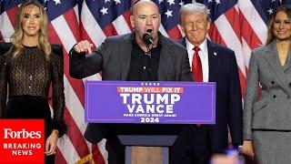 'This Is Karma, Ladies And Gentlemen!': Dana White Speaks During Trump Victory Celebration