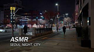 Seoul city night street Sounds and Traffic Sounds for Sleep and Study/ Relaxing City ASMR #SEOULLIVE