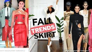 Fall 2022 style trends according to Cosmopolitan magazine. White books, midi skirt, HM jacket