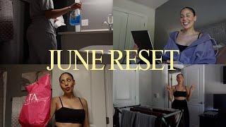 JUNE 2024 MONTHLY RESET VLOG ️ personal goals, breaking bad habits/plateaus, reflections & empties