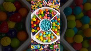 ASMR Bubblegum Platter 🟣 #asmr #platter #bubblegum #candy #crybaby #smarties #candyfunhouse