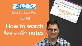 How to search your hand written notes on the Surface Pro 4