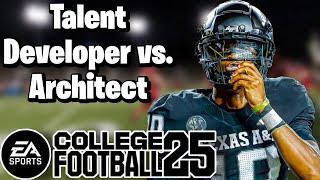 Testing Architect vs. Talent Developer in Dynasty CFB 25