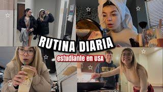 RUTINA DIARIA 7am ESTUDIANTE en USA