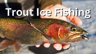 Ice Fishing for Trout - Utah Ice Fishing Currant Creek Reservior