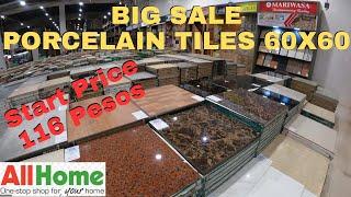 PRESYO NG PORCELAIN TILES 60X60 SA ALLHOME | BIG SALE ON SELECTED ITEMS