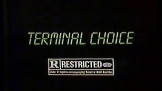 1985 Terminal Choice TV Movie Trailer Commercial