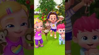 Ouch! Five Little Monkeys Jumping On The Bed #Bebefinn #shorts #forkids