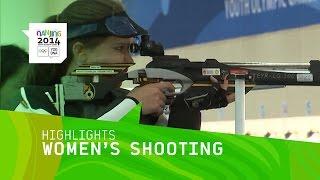 Sarah Hornung Wins Women's 10m Air Rifle Gold - Highlights | Nanjing 2014 Youth Olympic Games