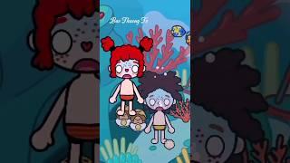 Magic Pertama Egg and Two very Ugly Girls#tocaboca #tocalifeworld #tocastory #shorts